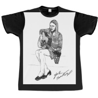 Joni M Original Ink Drawing Print Graphic T-shirt | Artistshot