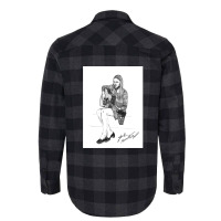 Joni M Original Ink Drawing Print Flannel Shirt | Artistshot