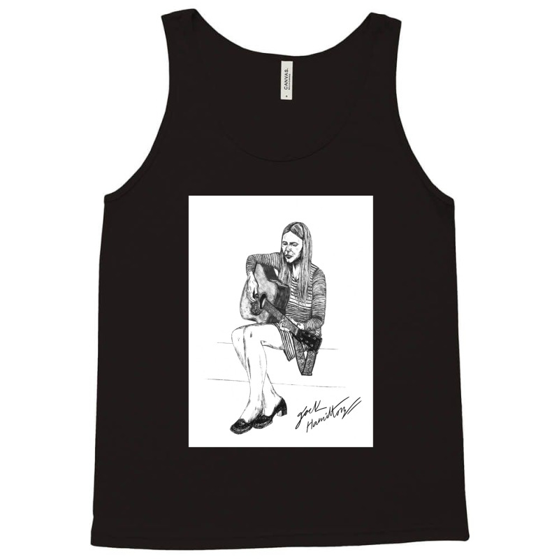 Joni M Original Ink Drawing Print Tank Top by LeslieDawnMoore | Artistshot