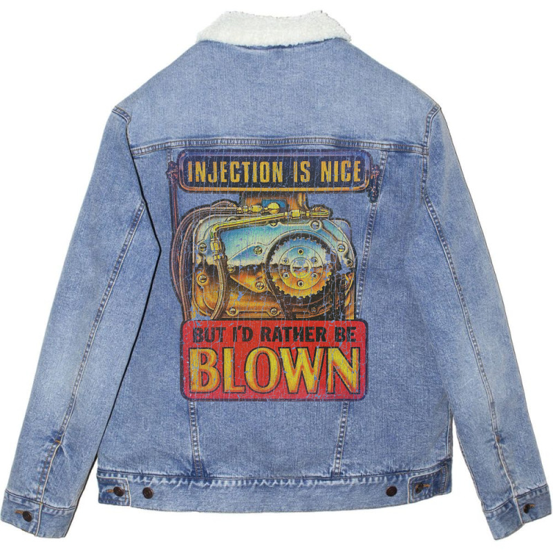 Injection Is Nice Unisex Sherpa-lined Denim Jacket | Artistshot