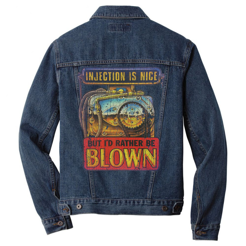 Injection Is Nice Men Denim Jacket | Artistshot