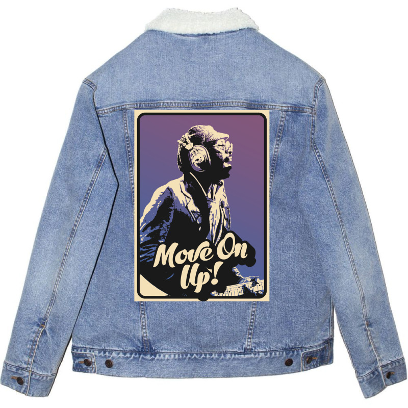 Curtis Mayfield Move On Up Unisex Sherpa-lined Denim Jacket | Artistshot