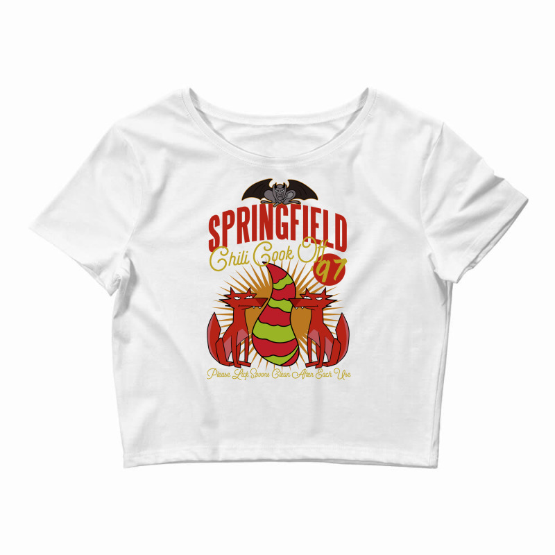 Springfield Chili Cook Off 1997 Crop Top by ragusohnine0 | Artistshot