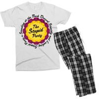 Standing At The Back Dressed Stupid And Looking Stupid Party Men's T-shirt Pajama Set | Artistshot