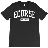 Ecorse Michigan Mi Vintage Athletic Sports Design T Shirt T-shirt | Artistshot