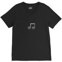 Music Notes Cartoon V-neck Tee | Artistshot