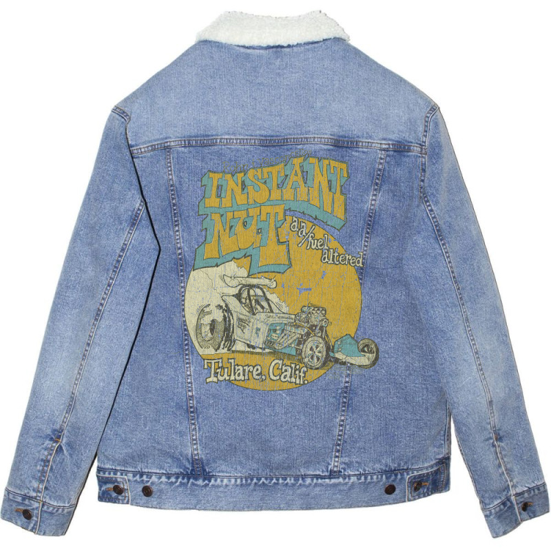 Instant Nut Fuel Altered Dragster Unisex Sherpa-Lined Denim Jacket by veteebangm | Artistshot