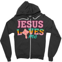 Jesus Loves Me Zipper Hoodie | Artistshot