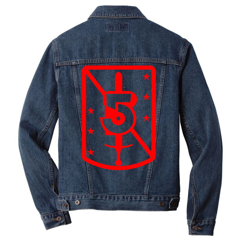 Army Of Light Sword And Shield Emblem Red Men Denim Jacket | Artistshot