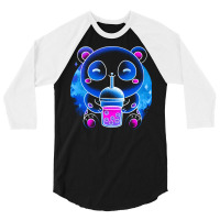 Soul Of The Bubble Tea Panda 3/4 Sleeve Shirt | Artistshot