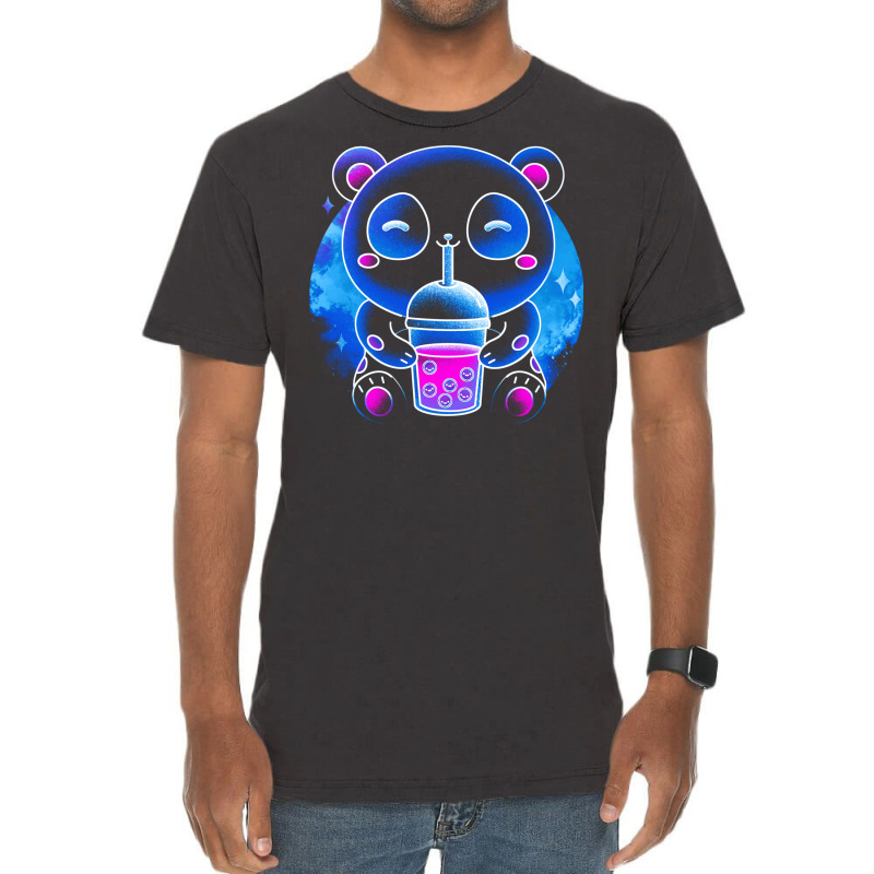 Soul Of The Bubble Tea Panda Vintage T-Shirt by roziercompe1 | Artistshot