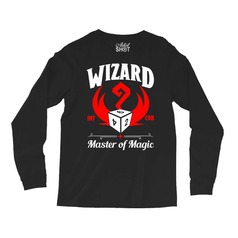 D&d Character Class Wizard Long Sleeve Shirts | Artistshot