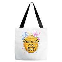 He Or She Mommy To Bee Gender Reveal Bee Lovers T Shirt Tote Bags | Artistshot