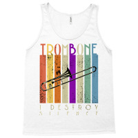 I Destroy Silence Funny Trombone Player Music Lover Saying T Shirt Tank Top | Artistshot