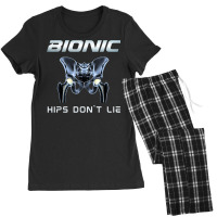 Bionic Hips Funny Total Hip Replacement Tee T Shirt Women's Pajamas Set | Artistshot