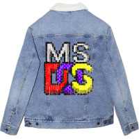 Ms, Dos Operating System Unisex Sherpa-lined Denim Jacket | Artistshot