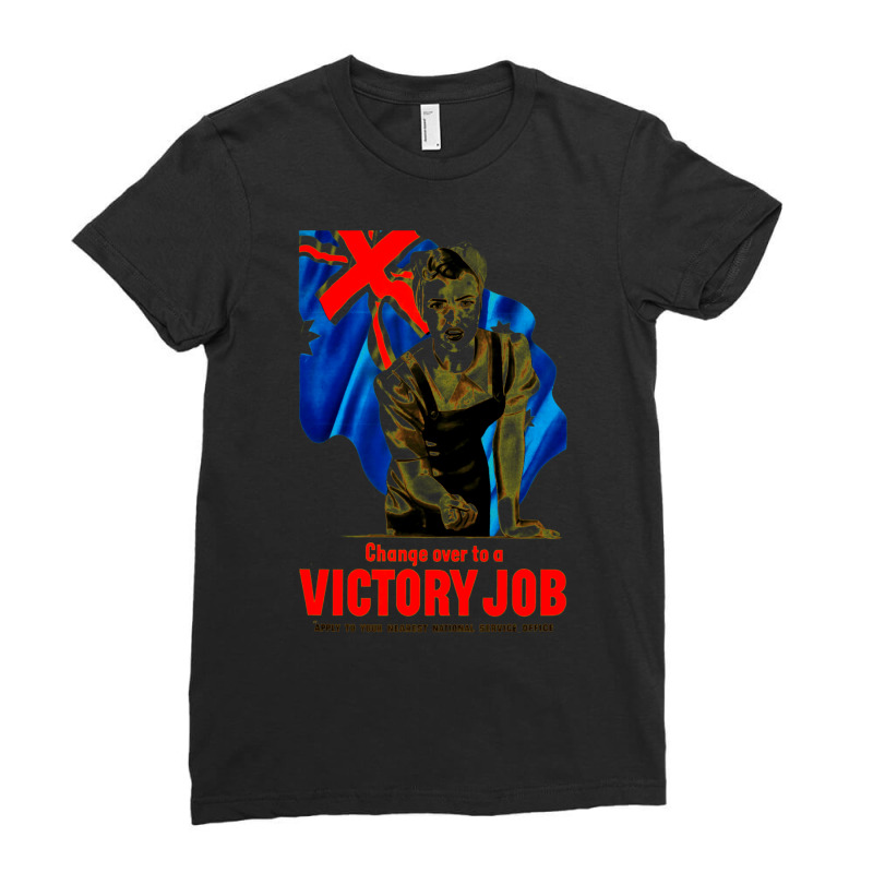 Australia War Propaganda Poster   Australian Ladies Fitted T-Shirt by ramsiusutan | Artistshot