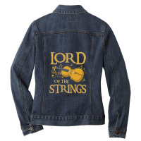 Lord Of The Strings Violin Ladies Denim Jacket | Artistshot