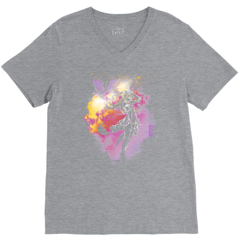 Soul Of The Electro Raven V-Neck Tee by roziercompe1 | Artistshot