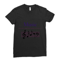 Music Is Important, Music Note Classic Ladies Fitted T-shirt | Artistshot