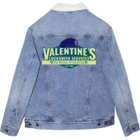 Valentine's Locksmith Services For The Master Of Unlocking Unisex Sherpa-lined Denim Jacket | Artistshot