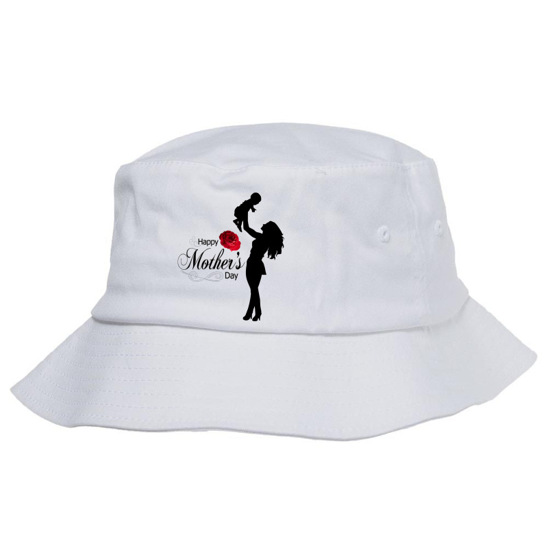 Custom Happy Mothers Day With Love Bucket Hat By M4 - Artistshot