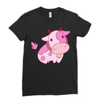 Strawberry Milk Cow Ladies Fitted T-shirt | Artistshot