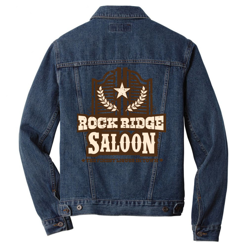 Rock Ridge Saloon Men Denim Jacket by jsusschythe | Artistshot