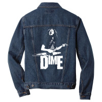 Dime   White Stencil Men Denim Jacket | Artistshot