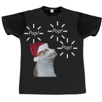 Pop Pop Pop Cat Graphic T-shirt | Artistshot