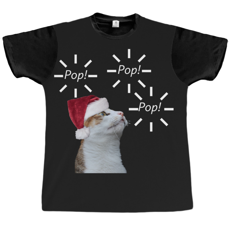 Pop Pop Pop Cat Graphic T-shirt | Artistshot