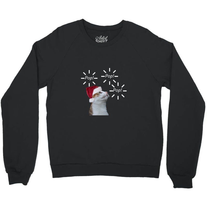 Pop Pop Pop Cat Crewneck Sweatshirt | Artistshot