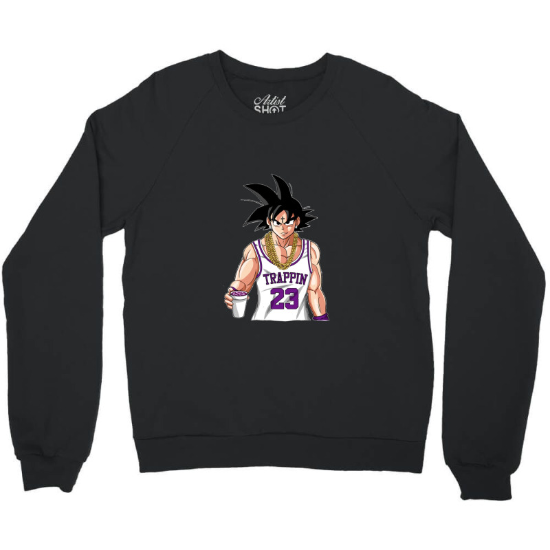 Trap Goku Crewneck Sweatshirt | Artistshot