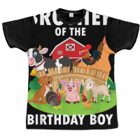 Brother Of The Birthday Boy Farm Animals Matching Farm Theme T Shirt Graphic T-shirt | Artistshot