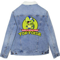 Grown Up Mutated Karate Tortoise Unisex Sherpa-lined Denim Jacket | Artistshot