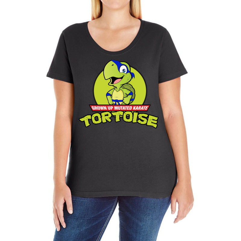 Grown Up Mutated Karate Tortoise Ladies Curvy T-Shirt by osetekodzot | Artistshot