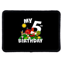 5 Year Old Farm My 5th Birthday Rectangle Patch | Artistshot