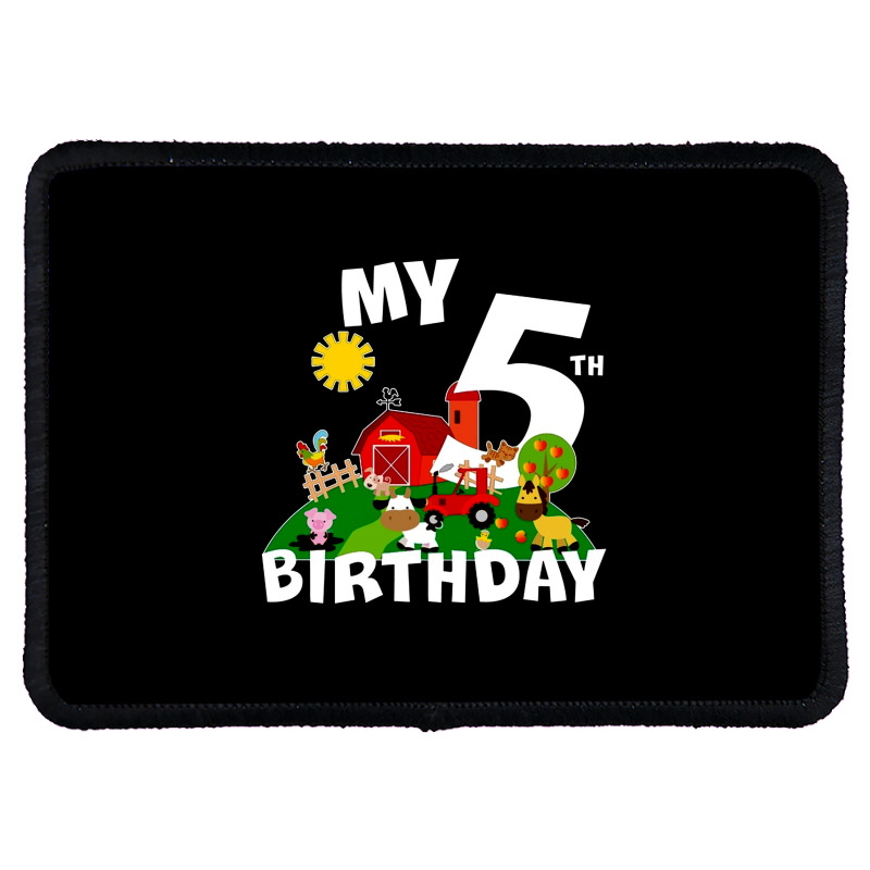 5 Year Old Farm My 5th Birthday Rectangle Patch | Artistshot