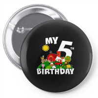 5 Year Old Farm My 5th Birthday Pin-back Button | Artistshot