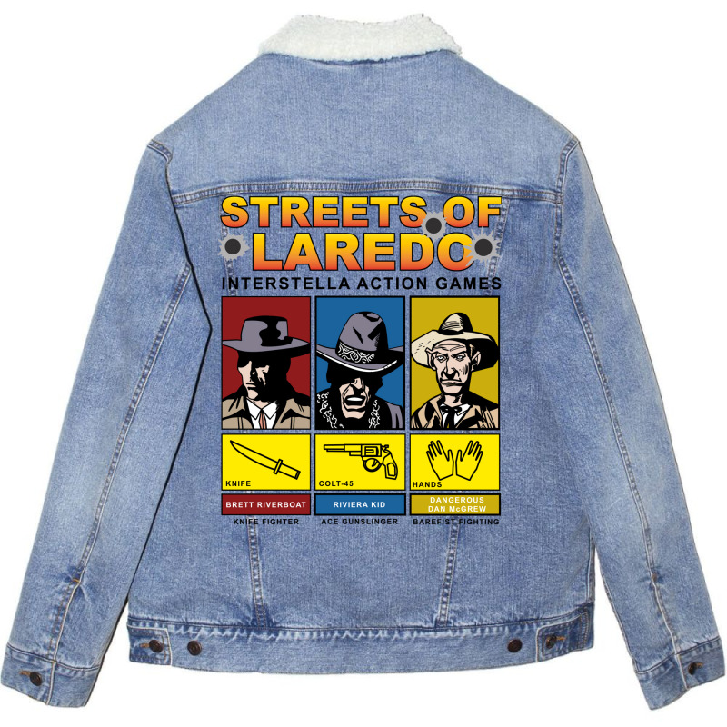 Gunmen Of The Apocalypse Streets Of Laredo Game Unisex Sherpa-Lined Denim Jacket by osetekodzot | Artistshot