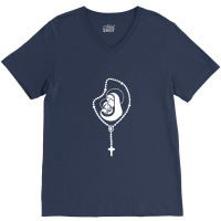 Catholic Rosary V-neck Tee | Artistshot