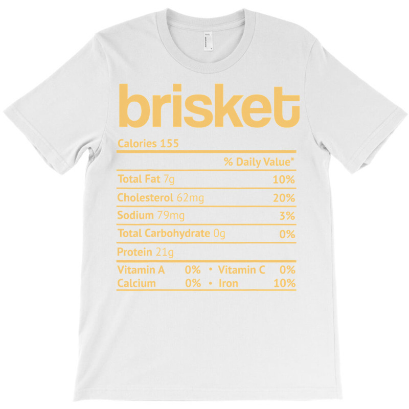 Brisket Nutrition Facts Funny Thanksgiving Jewish Hanukkah T-shirt | Artistshot