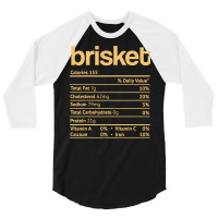 Brisket Nutrition Facts Funny Thanksgiving Jewish Hanukkah 3/4 Sleeve Shirt | Artistshot