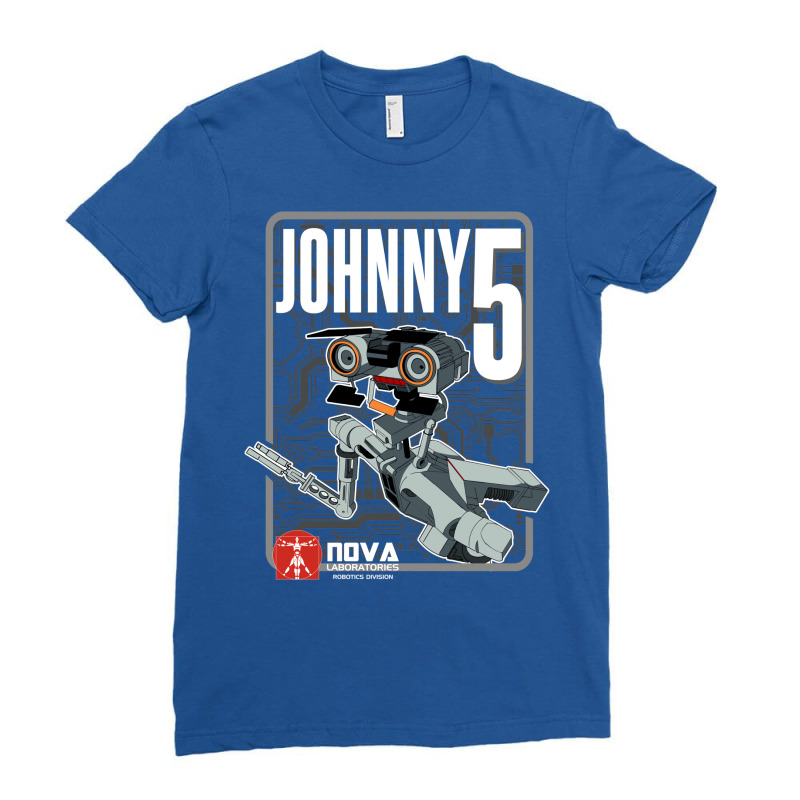 Nova Laboratories Johnny Five Ladies Fitted T-Shirt by semiyayunbox | Artistshot