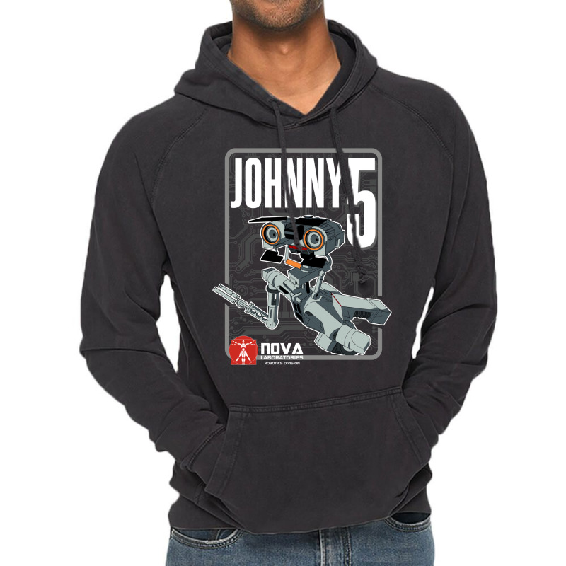 Nova Laboratories Johnny Five Vintage Hoodie by semiyayunbox | Artistshot