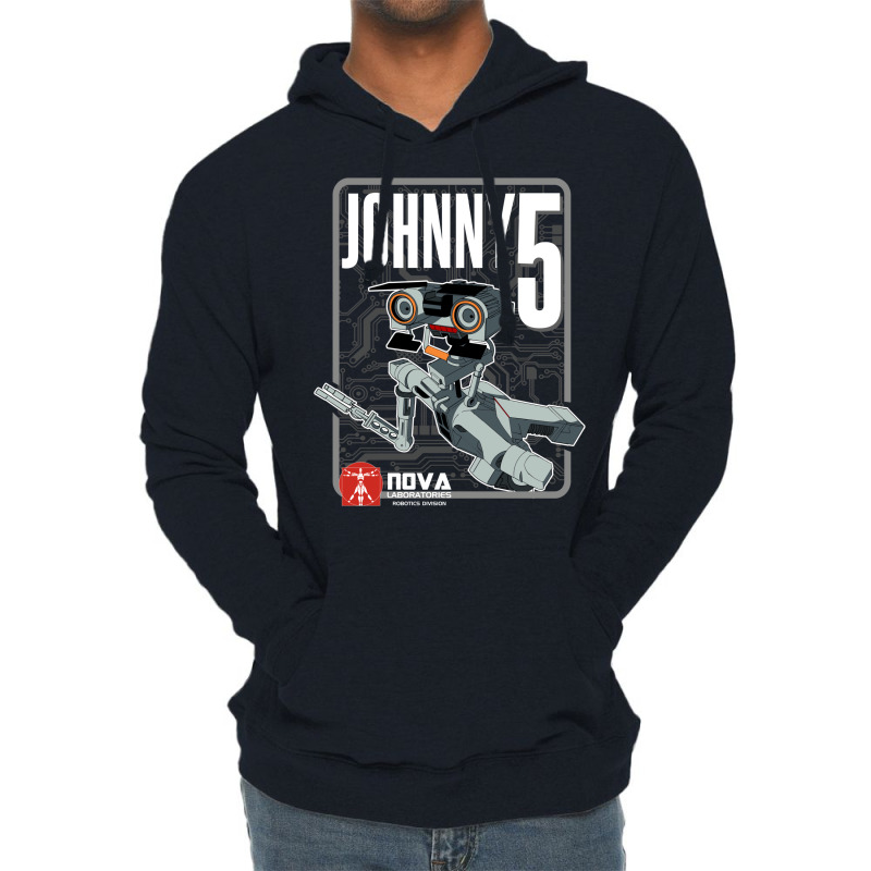 Nova Laboratories Johnny Five Lightweight Hoodie by semiyayunbox | Artistshot