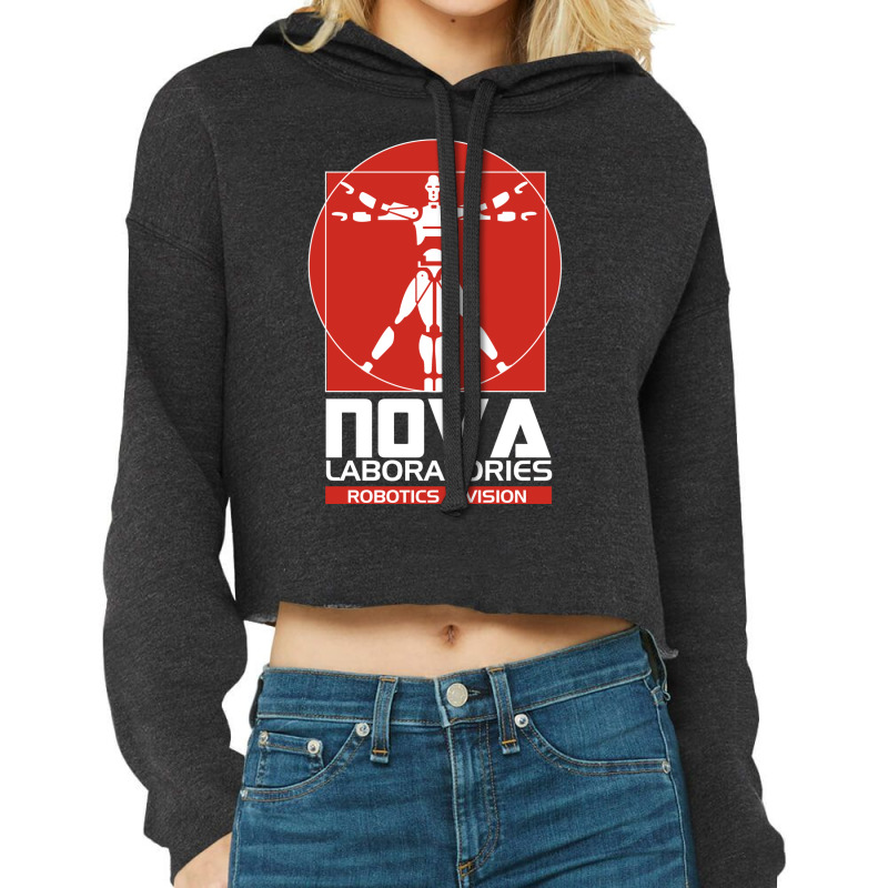 Nova Laboratories Robotics Division Cropped Hoodie by semiyayunbox | Artistshot