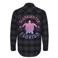 Clearwater Beach Florida Sea Turtle Summer Vacation Cute Pullover Hood Flannel Shirt | Artistshot