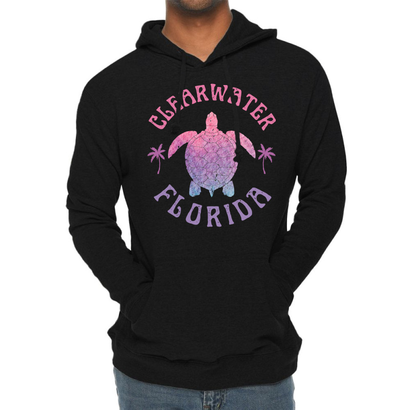 Clearwater Beach Florida Sea Turtle Summer Vacation Cute Pullover Hood Lightweight Hoodie by benoirme | Artistshot