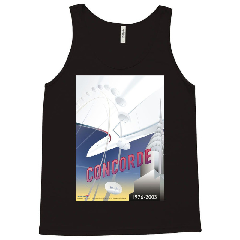 Concorde The Last Elegant Way To Travel By Air Tank Top | Artistshot